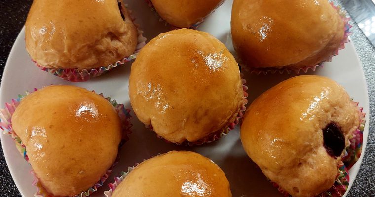 Gesunde Berliner in Muffins Form