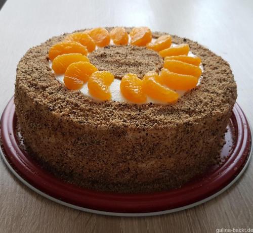 Mandarinen-Schmand Torte